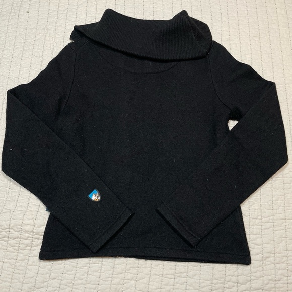 Black Kuhl Wool Zip Up Prague Sweater Size S - Picture 10 of 10